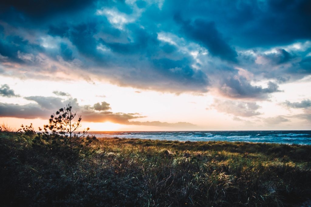 Dierhagen Sonnenuntergang Oktober 2019