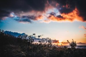 Tag-Nacht-Übergang Strand Dierhagen Oktober 2019