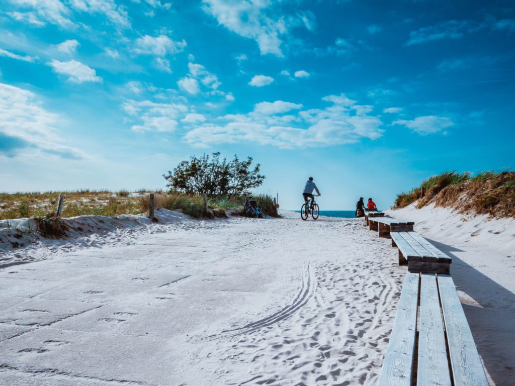 Fahrrad am Ostseestrand