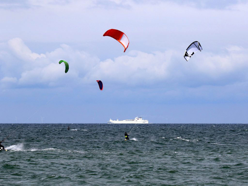 Kitesurfen bei Dierhagen