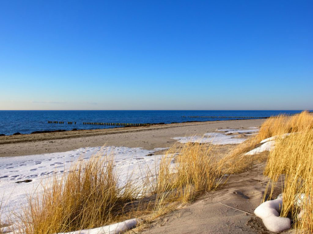 Strand im Winter